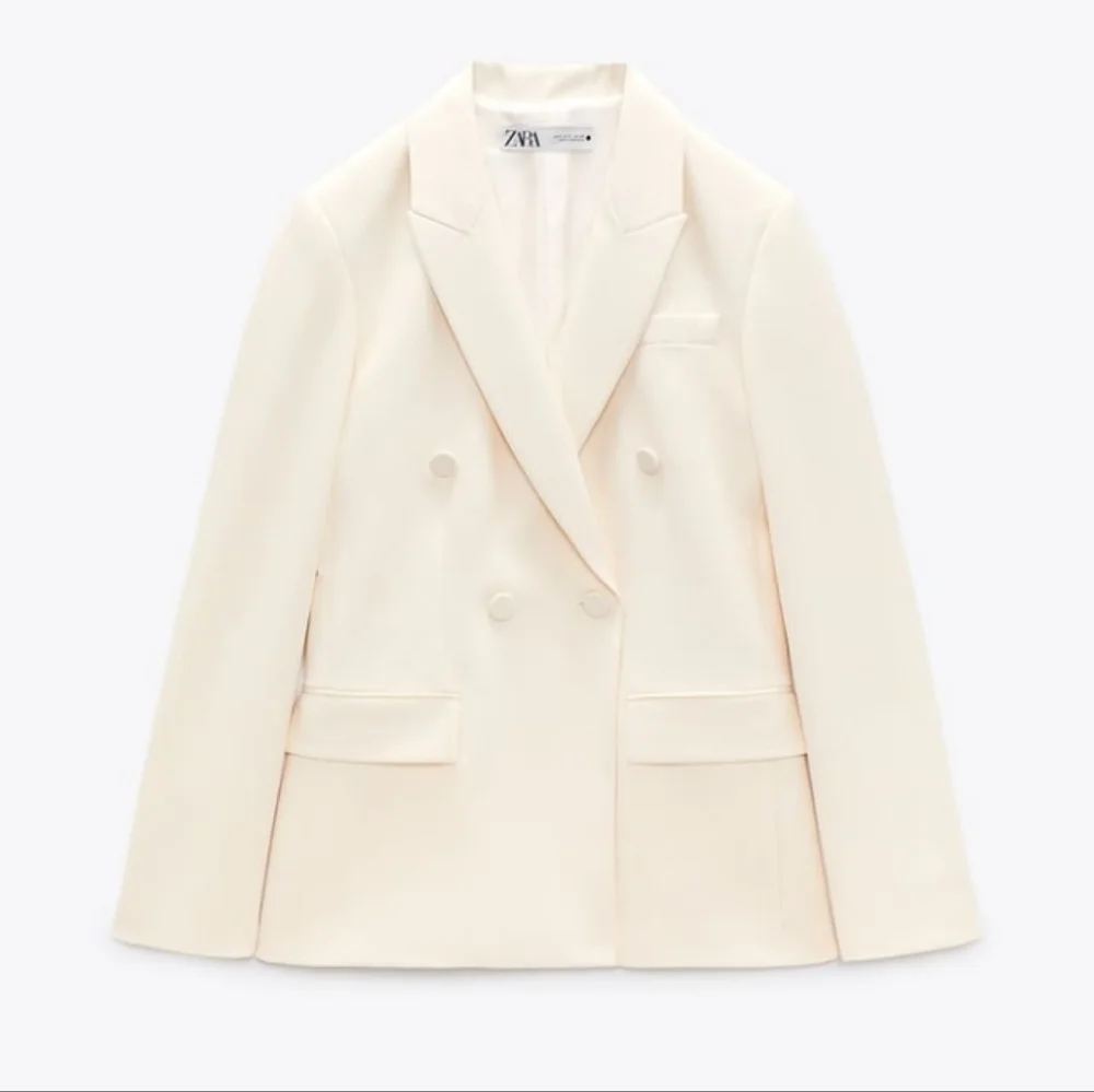 NWT Zara Balmain Style Double Breast Tailored Blazer Jacket - Picture 3 of 6